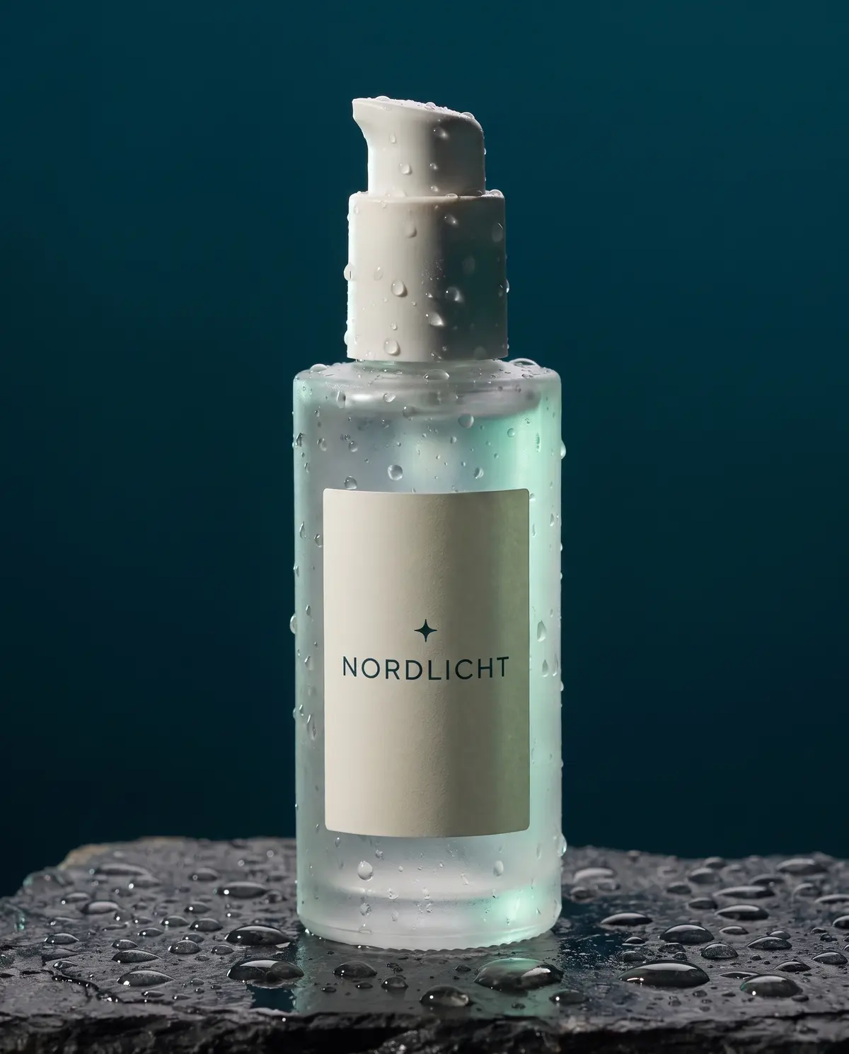 Nordlicht Reinigungsgel in der Milchglasflasche